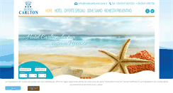 Desktop Screenshot of hotelcarltonriccione.it